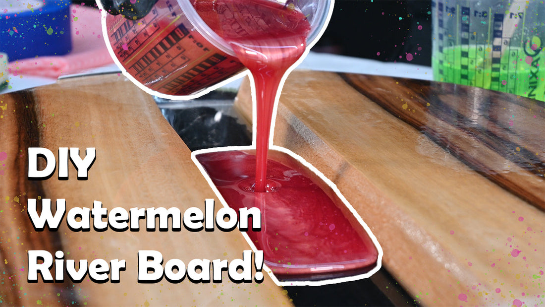 Resin River Board Tutorial - Watermelon Edition 🍉