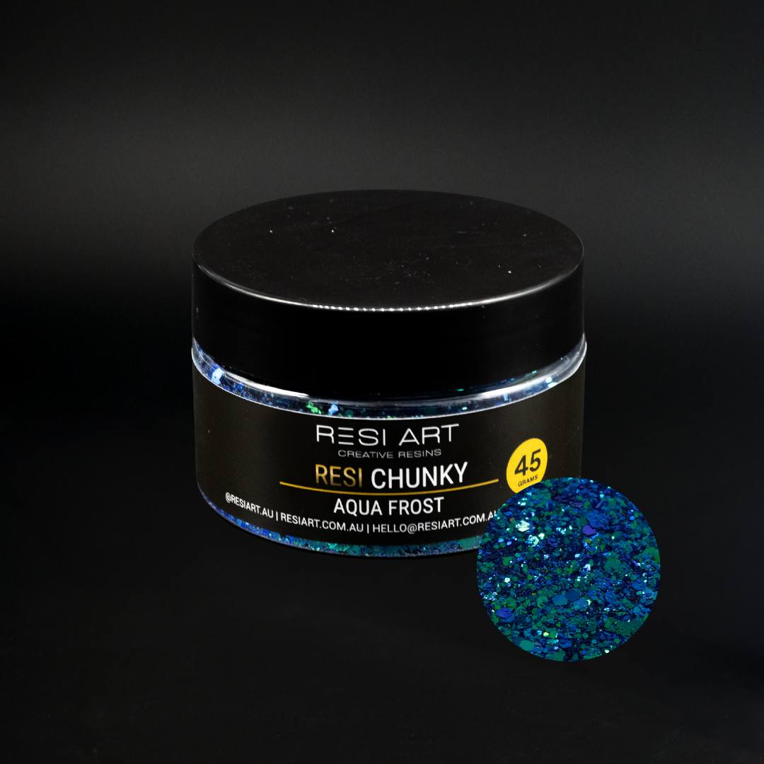 Resi Chunky Glitter 45g - Aqua Frost - Resi Art