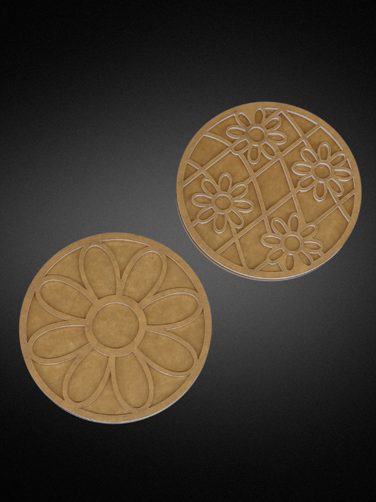 Daisy Coaster Template - Resi Art