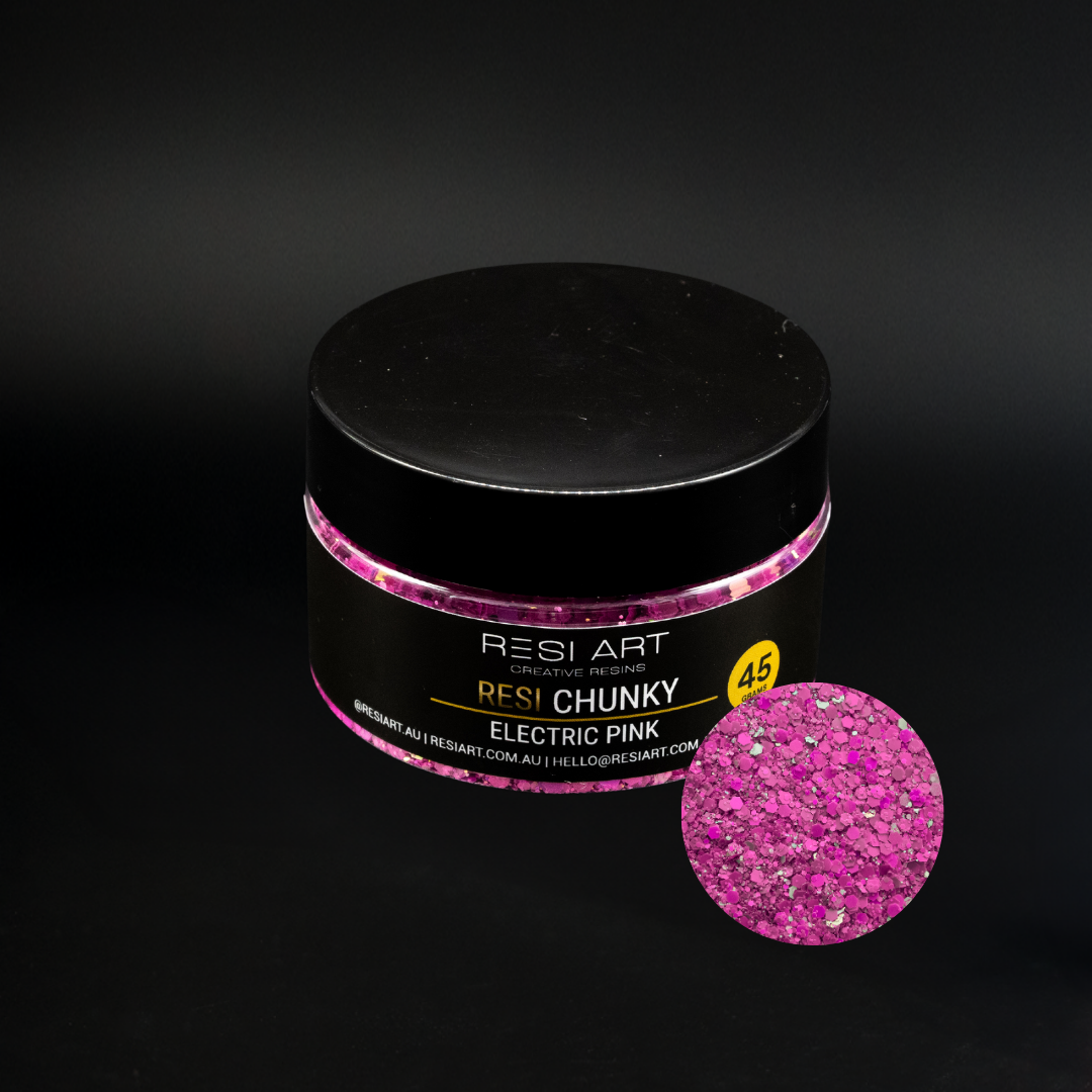 Resi Chunky Glitter 45g -Electric Pink - Resi Art