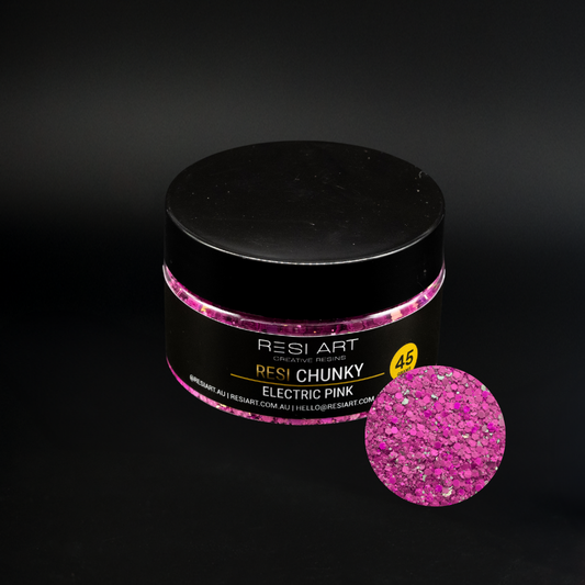 Resi Chunky Glitter 45g -Electric Pink - Resi Art