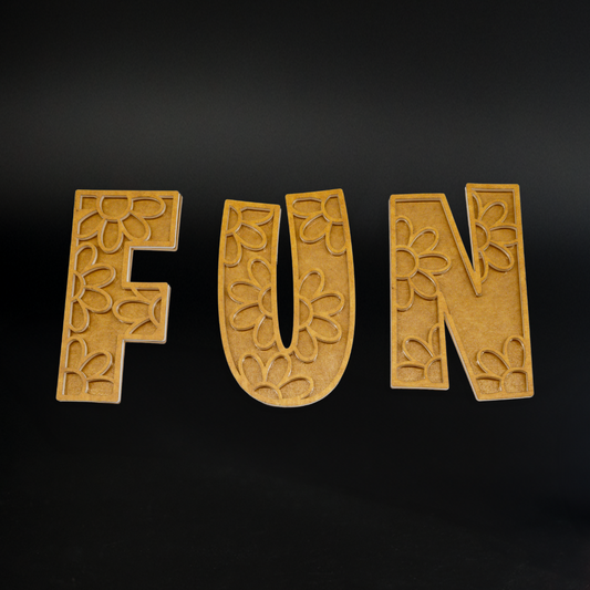 Floral Alphabet Template Small - Resi Art