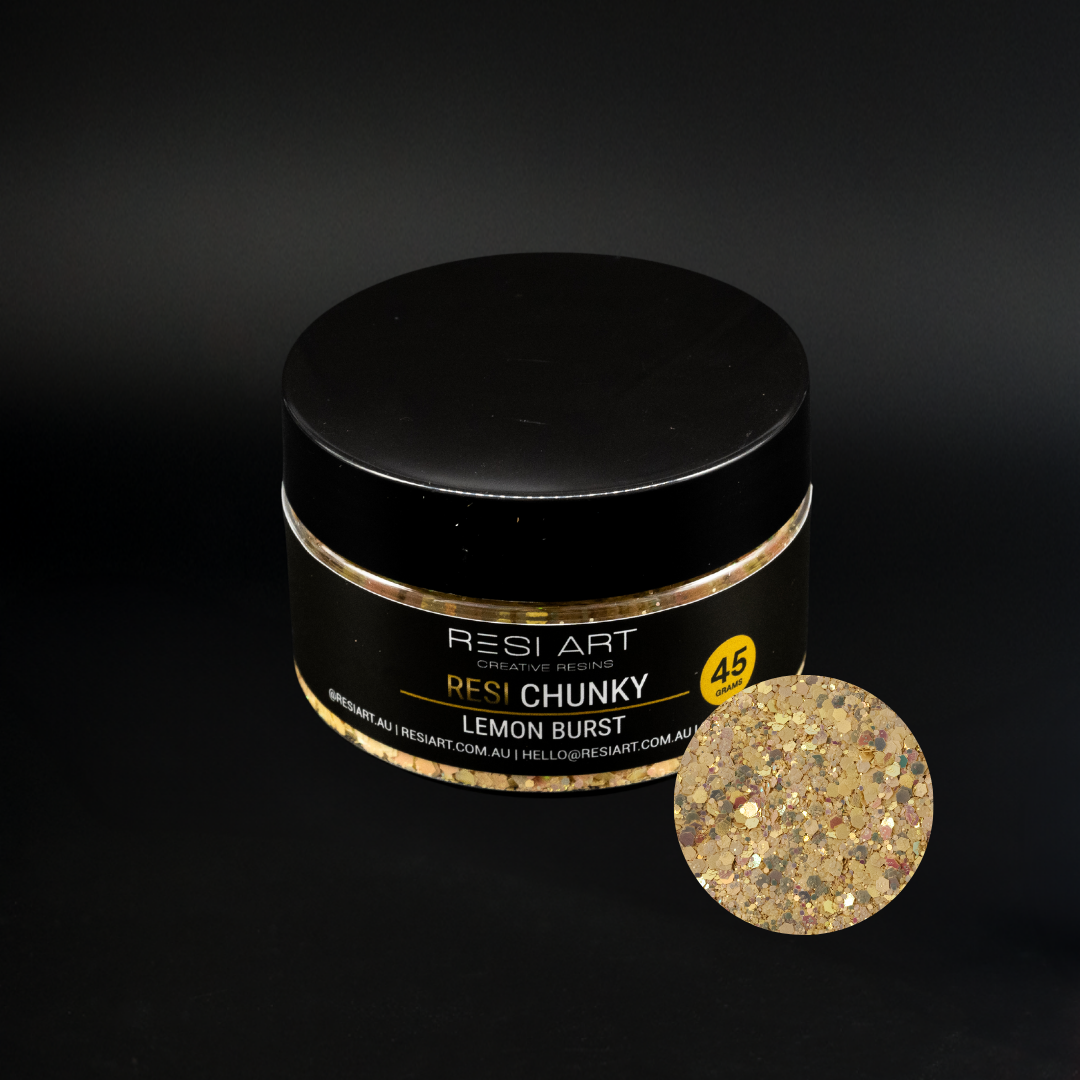 Resi Chunky Glitter 45g -Lemon Burst - Resi Art