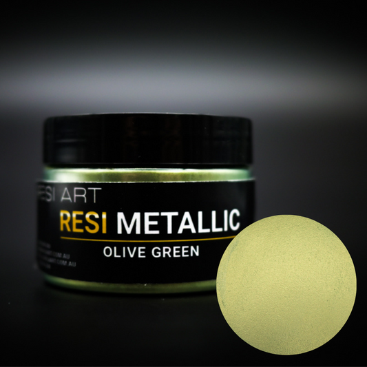Resi Metallic - Olive Green - Resi Art