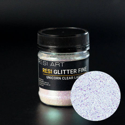 Resi Glitter Fine - Unicorn Clear Large - Resi Art