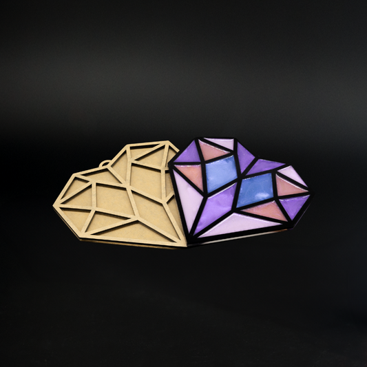 Geo Heart Template - Resi Art