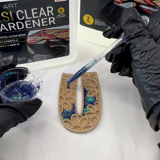 Floral Alphabet Template Small - Resi Art