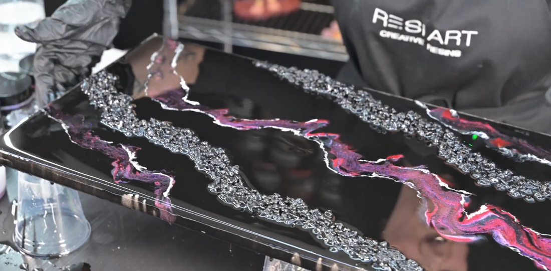 Resin Dirty Pour on Canvas | Creating a Modern Work of Art