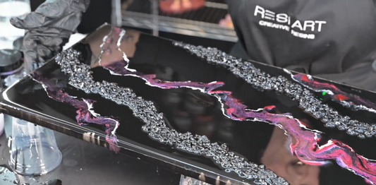 Resin Dirty Pour on Canvas | Creating a Modern Work of Art