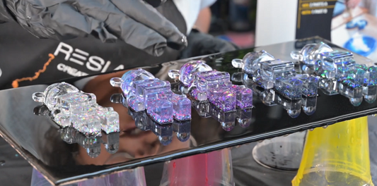 Create a Glitter Bearbrick Wall Frame | Playful Resin Art Tutorial