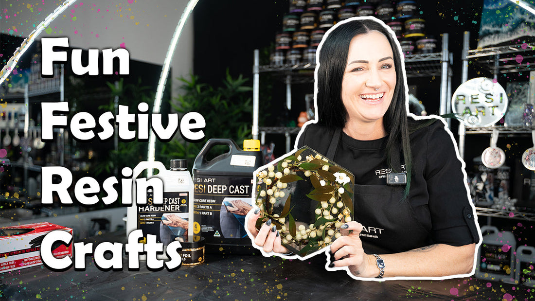 Christmas Resin Project: Christmas Wreath Deep Cast Tutorial
