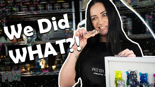 Create a Glitter Bearbrick Wall Frame | Playful Resin Art Tutorial