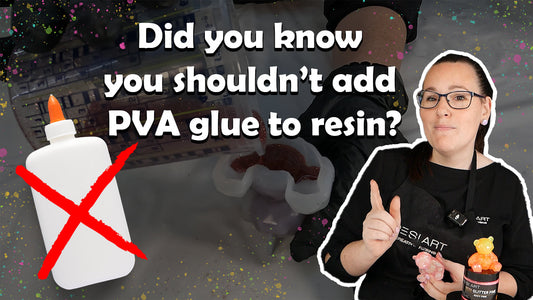 Stop Using Glue in Resin! The Right way to keep your glitter from sinking