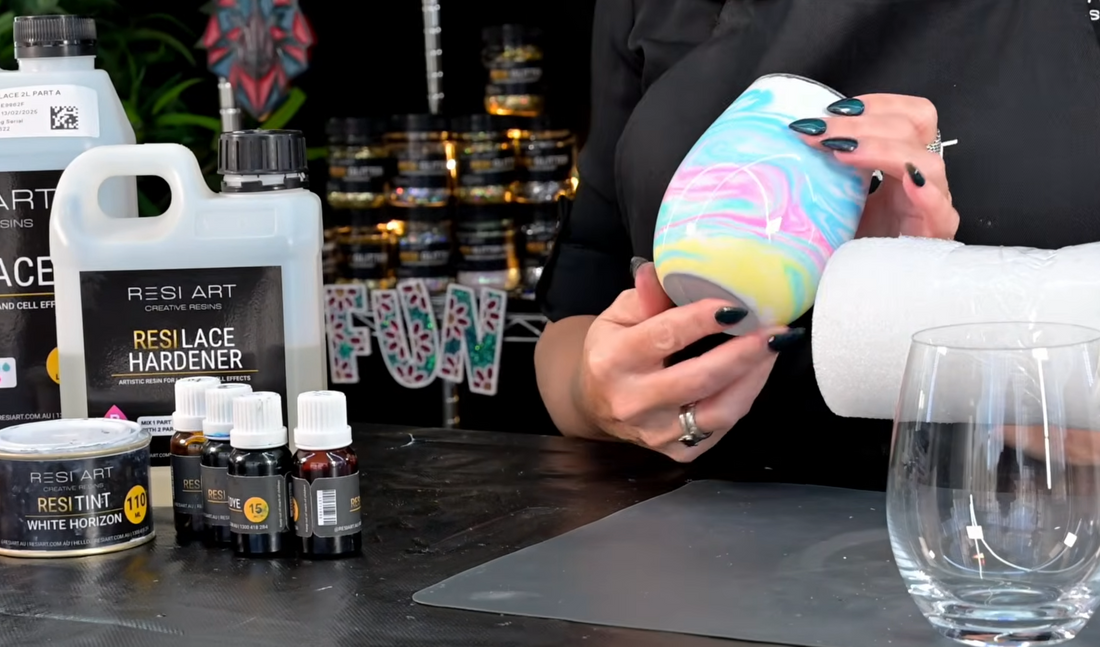 Easy DIY Pastel Tumbler with Resin