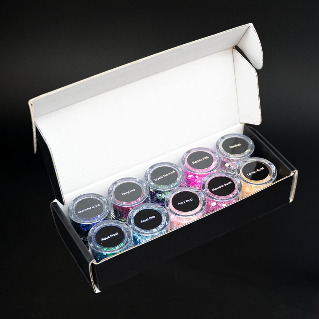 Resi Chunky Glitter Colour Wave 5g 10 Pack