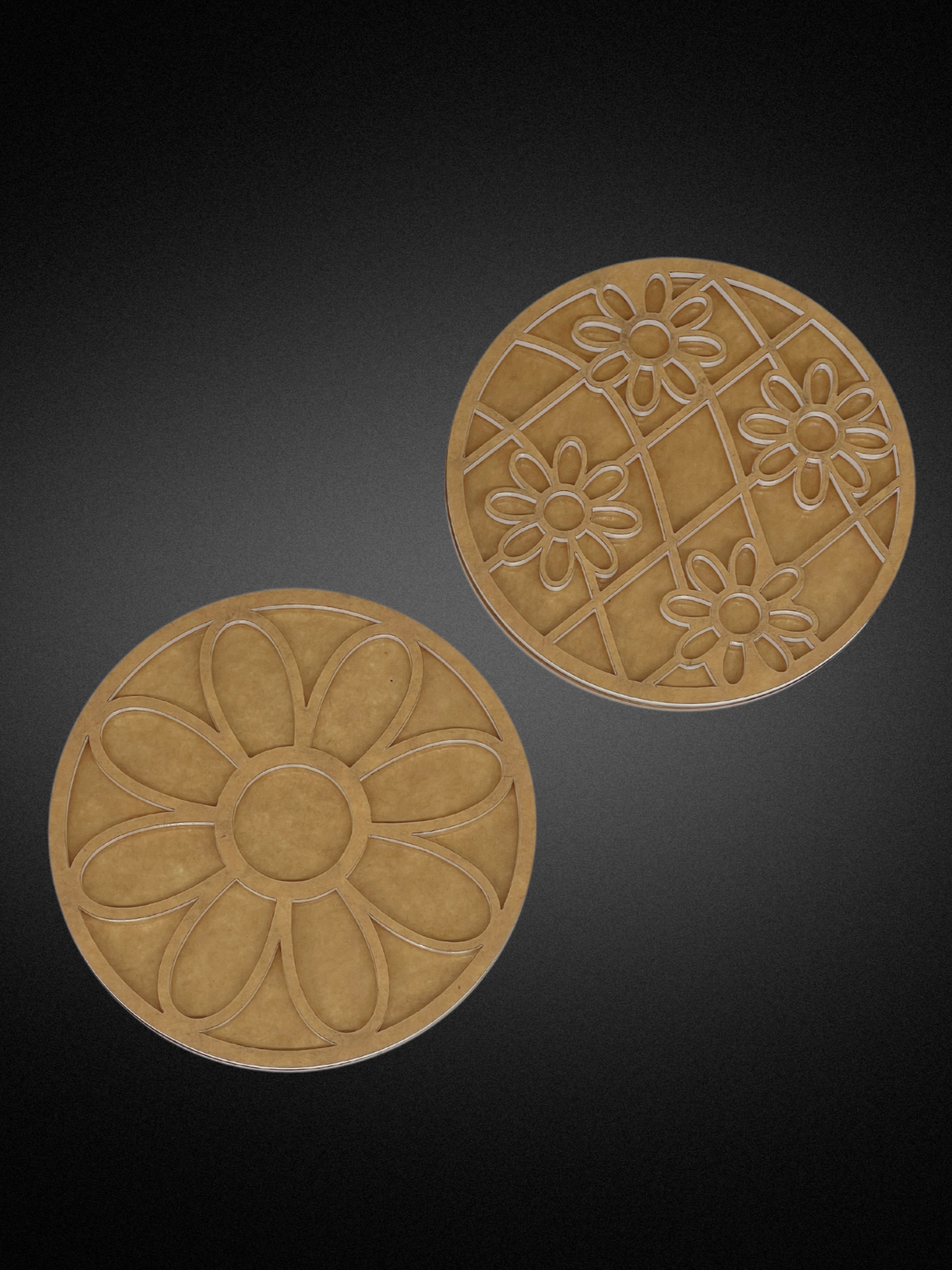 Daisy Coaster Template - Resi Art