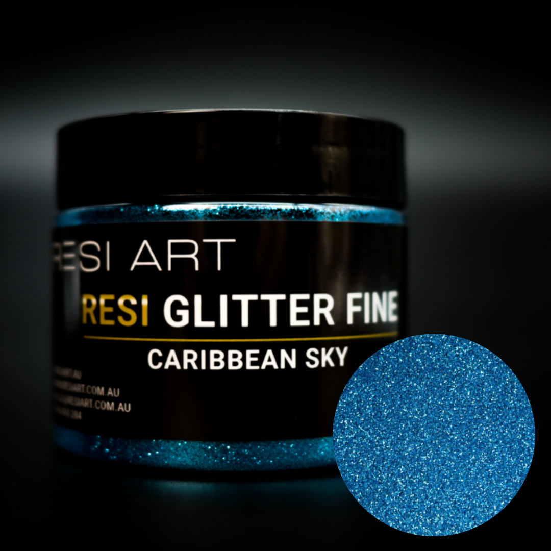 Resi Glitter Fine 100g - Caribbean Sky