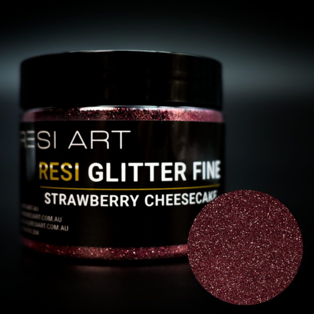 Resi Glitter Fine 100g - Strawberry Cheesecake