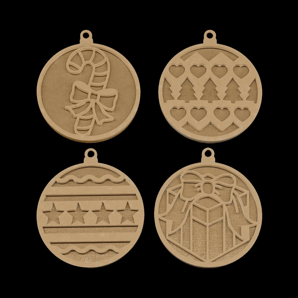 Resi Template Holiday Ornaments  4 Pack - Resi Art