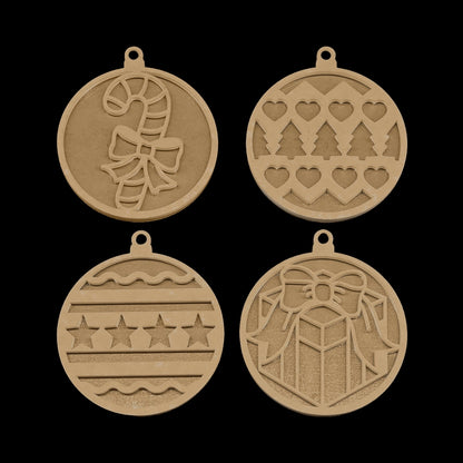 Resi Template Holiday Ornaments  4 Pack - Resi Art