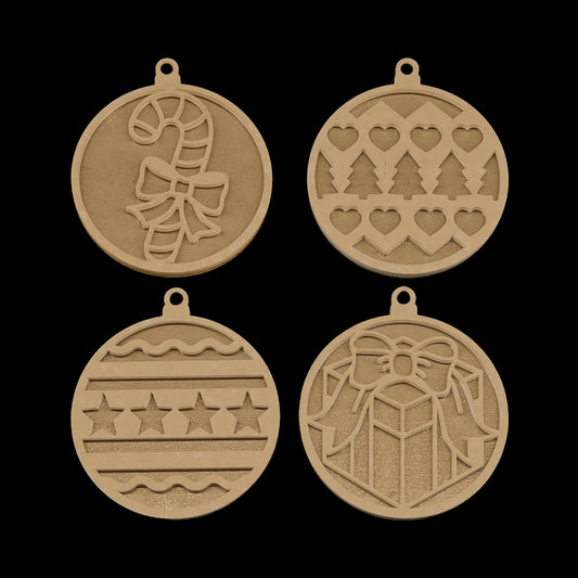 Resi Template Holiday Ornaments  4 Pack - Resi Art