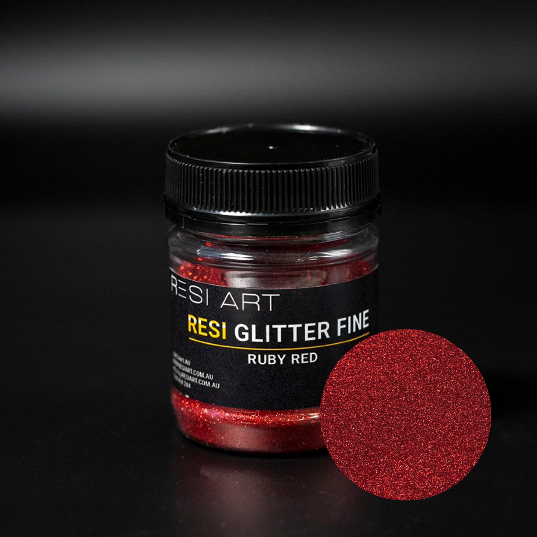 Resi Glitter Fine - Ruby Red - Resi Art