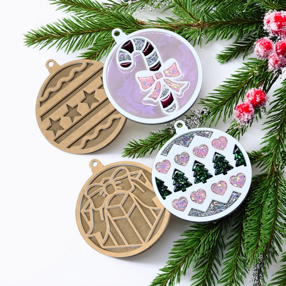 Resi Template Holiday Ornaments  4 Pack - Resi Art