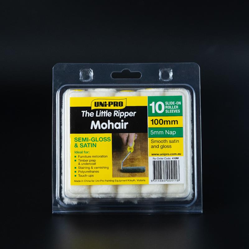 Mohair Roller Cover 100mm 10 Pack 5mm Nap - Resi Art